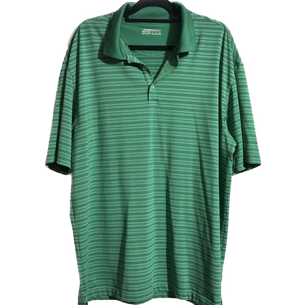Mens Nike Golf Polo Dri Fit Size XL Green Like New